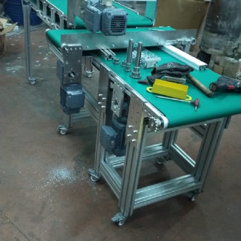 PVC Belt Fagor Press Mold Burr Conveyor